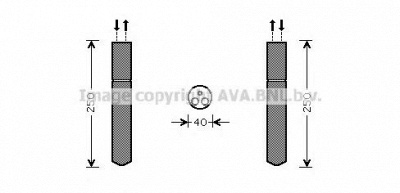 AVA QUALITY COOLING ped302 -  Осушитель, кондиционер